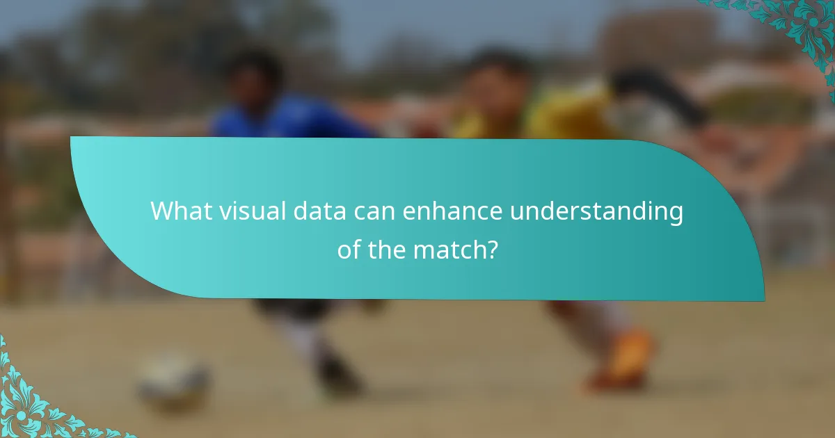 What visual data can enhance understanding of the match?